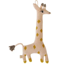 Best OYOY Peluche Baby Guggi Giraffe, Rose-ámbar Rosa