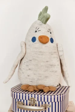 Hot OYOY Peluche Kai parakeet, Offwhite-light mint Multi