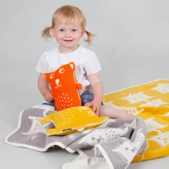 New Klippan Yllefabrik Peluche Little Bear, Amarillo