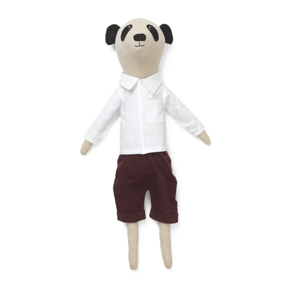 Outlet Ferm Living Peluche Panda Teddy, Natural Beige