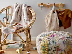 Clearance Bloomingville Percha Aranya ratán 17x30 cm, Natur Beige