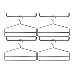 Best String Percha paquete de 4, Negro