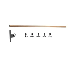 Discount Essem Design Perchero adicional Nostalgi, Roble, estructura negra Beige