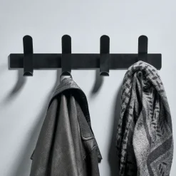 Best Zone Denmark Perchero A-Rack, Black, 4 ganchos Negro