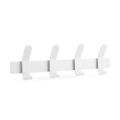 New Zone Denmark Perchero A-Rack, White, 4 ganchos Blanco