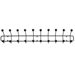 New Maze Perchero Bill Horizontal L, Negro