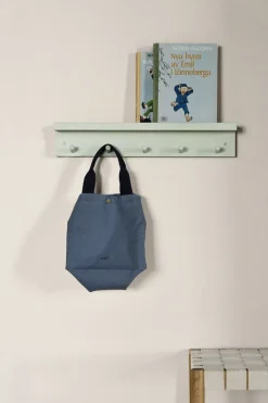 Scandi Living Perchero con estante Alley, Verde
