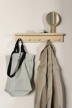 Sale Scandi Living Perchero con estante Alley, Roble Beige