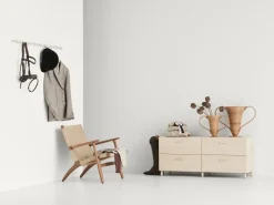 Discount Relief Perchero con pomos large 123 cm, Blanco