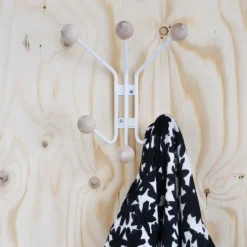 Hot Maze Perchero de pared Bill XS, Blanco