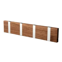 Outlet LoCa Perchero de pared Knax 40 cm, nogal aceitado-gris MarrónGris