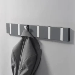 Clearance LoCa Perchero de pared Knax 80 cm, negro-gris GrisNegro