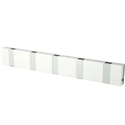 Hot LoCa Perchero de pared Knax 33 cm, Blanco
