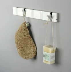 Hot LoCa Perchero de pared Knax 33 cm, Blanco