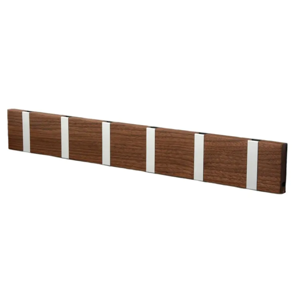 New LoCa Perchero de pared Knax 60 cm, nogal aceitado-gris MarrónGris