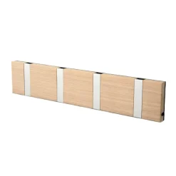 Sale LoCa Perchero de pared Knax 40 cm, roble enjabonado-gris MarrónGris