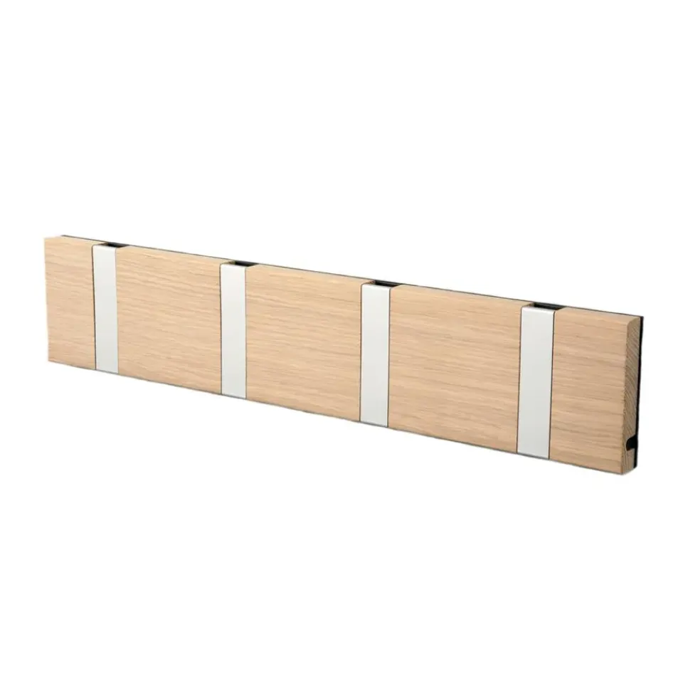 Sale LoCa Perchero de pared Knax 40 cm, roble enjabonado-gris MarrónGris