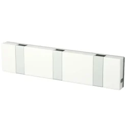 Hot LoCa Perchero de pared Knax 20 cm, Blanco