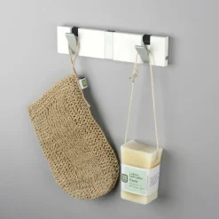 Hot LoCa Perchero de pared Knax 20 cm, Blanco