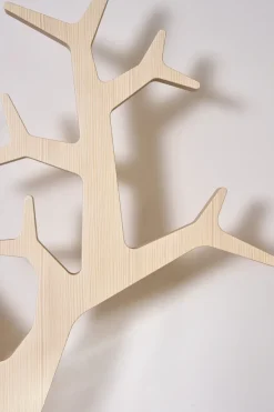 Sale Swedese Perchero de pared Tree wall Special Edition 194 cm, Pino con acabado blanco Marrón