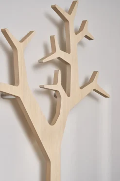 Sale Swedese Perchero de pared Tree wall Special Edition 194 cm, Pino con acabado blanco Marrón