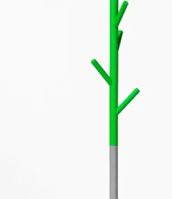 Sale SMD Design Perchero de pie Sticks, verde-plata Blanco