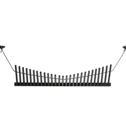 Clearance Woud Perchero Knaegt, roble pintado de Negro