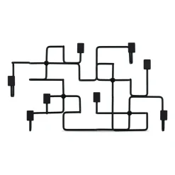 Clearance Gejst Perchero Underground, -roble teñido de Negro