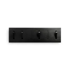 Ethnicraft Perchero Utilitile wall hanger, Lackad ek-black-large Negro