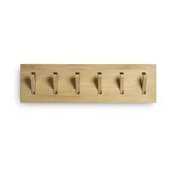 Outlet Ethnicraft Perchero Utilitile wall hanger, Lackad ek-large Marrón