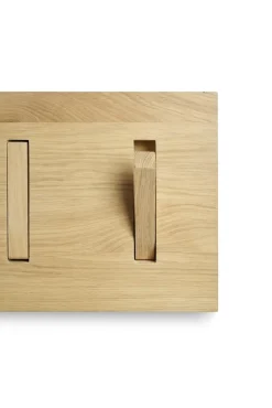 Outlet Ethnicraft Perchero Utilitile wall hanger, Lackad ek-large Marrón