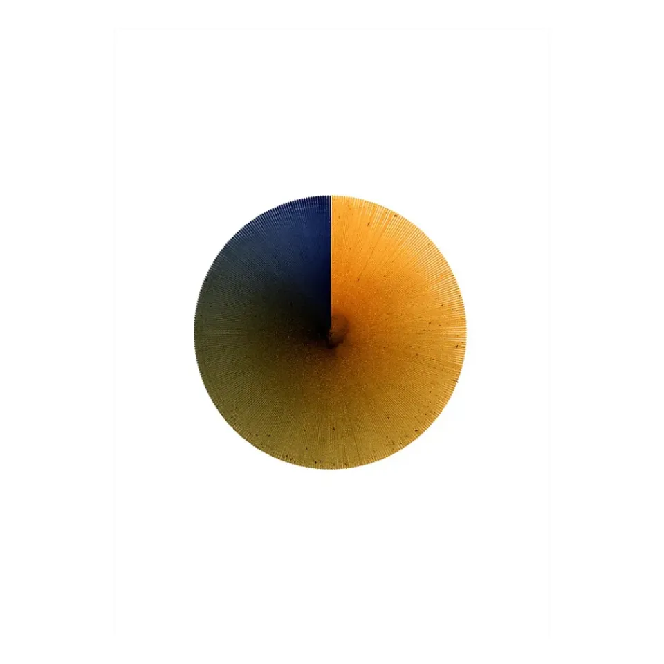 Outlet Paper Collective Perfect Circle, 30x40 cm NaranjaAzulBlanco