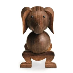 Clearance Kay Bojesen Denmark Perro de madera 18,5 cm, nogal Marrón