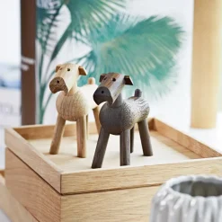 Online Kay Bojesen Denmark Perro Tim de madera, roble claro Marrón