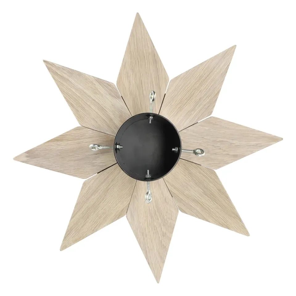 Scandi Living Pie para árbol de Navidad Norr, Lacado blanco BeigeMarrónNegro