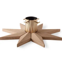 Hot Fritz Hansen Pie para árbol de navidad Stella Ø50,5 cm, roble BeigeColor dorado