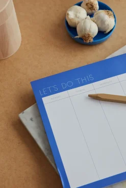 Clearance Design Letters Planificador semanal , Cobalt blue Azul