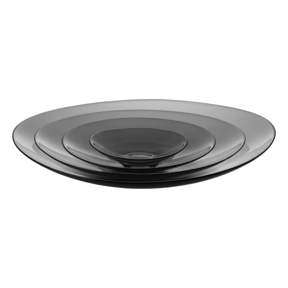 New Orrefors Plato Pond set de regalo, gris GrisTransparente