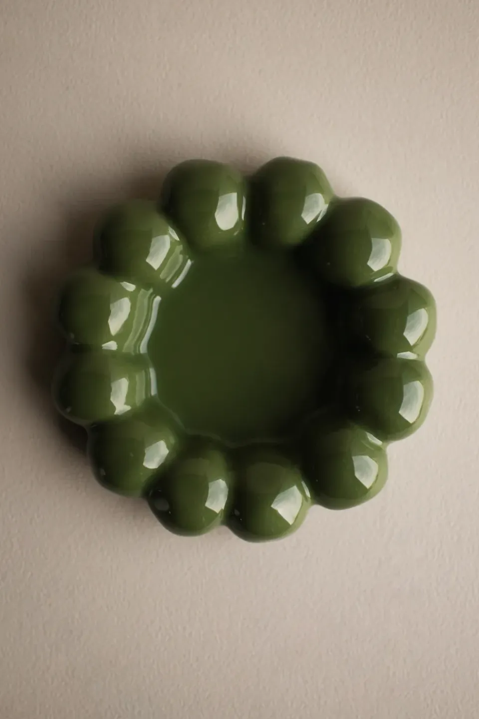 Best DBKD Plato Portavelas Bright Ø17 cm, brillante Verde