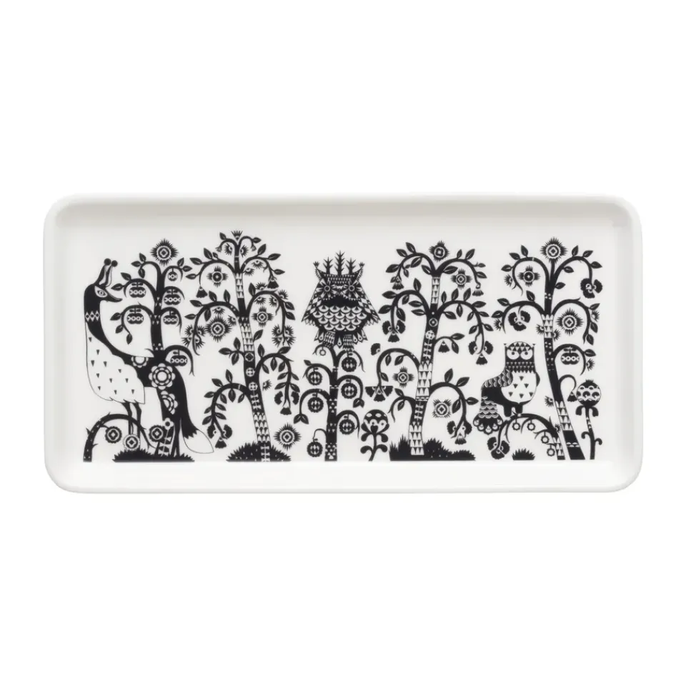 Outlet Iittala Plato Taika 12x24 cm, Negro Blanco