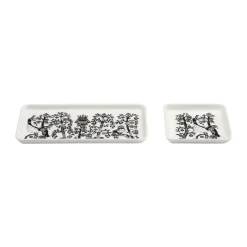 Outlet Iittala Plato Taika 12x24 cm, Negro Blanco