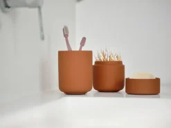 New Zone Denmark Portacepillos de dientes Ume, Terracotta Rojo