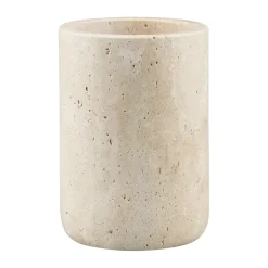 Sale Mette Ditmer Portacepillos de dientes Travertine 10 cm, Linen Beige