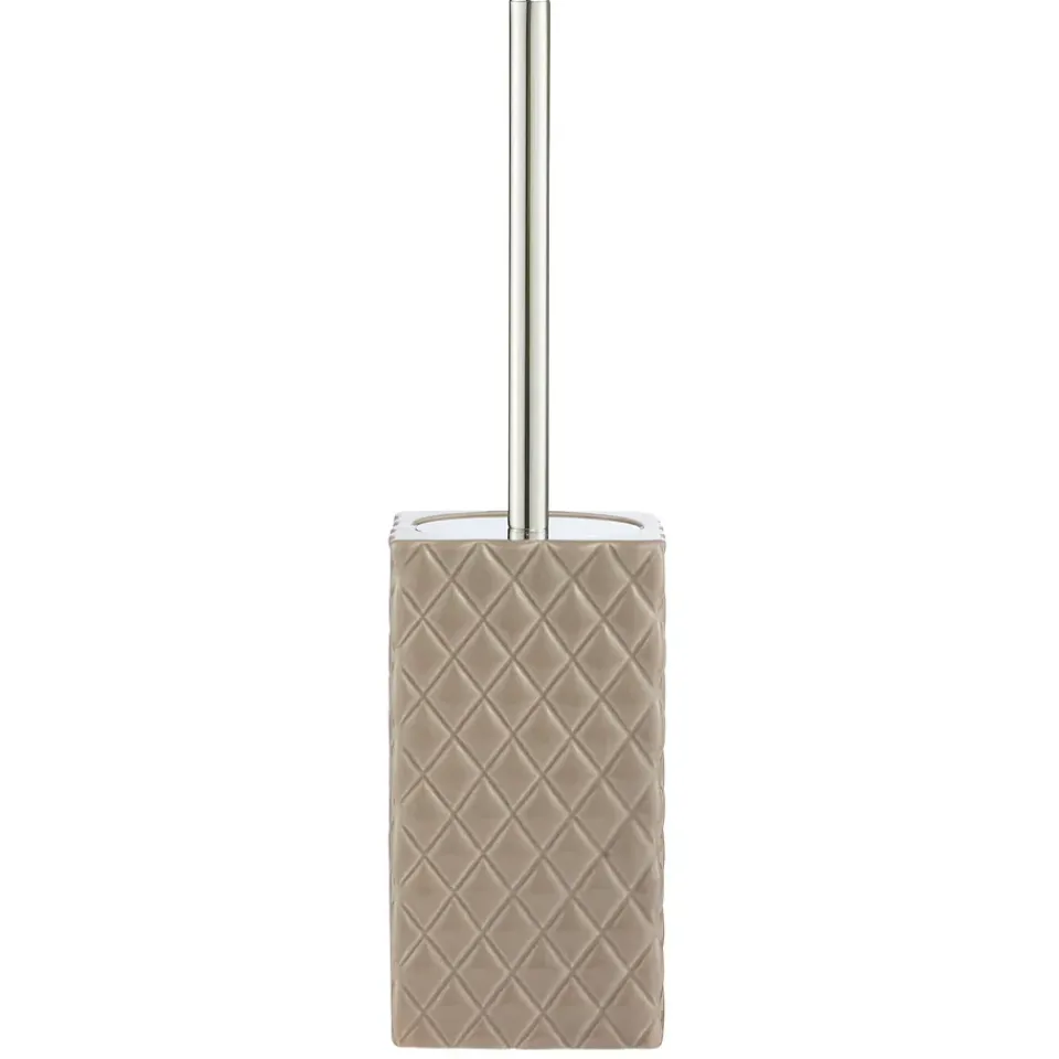 Online Lene Bjerre Portaescobillas baño Portia, Marrón-plata Beige