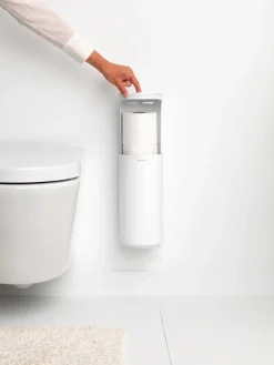 Sale Brabantia Portarrollos de papel higiénico MindSet, Mineral Fresh White Blanco