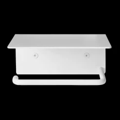 Hot Ferm Living Portarrollos para papel higiénico Dora con estante, White Blanco