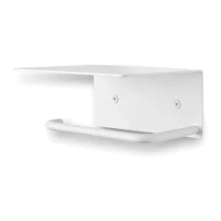 Hot Ferm Living Portarrollos para papel higiénico Dora con estante, White Blanco
