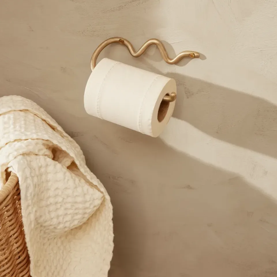 Best Ferm Living Portarrollos para papel higiénico Curvature, latón Color dorado