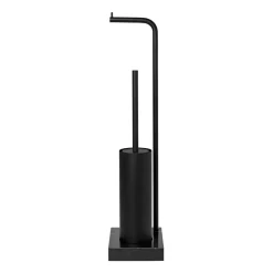 Outlet Blomus Portarrollos para papel higiénico y portaescobillas baño Modo, Negro