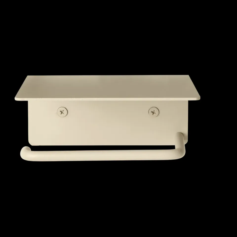 Outlet Ferm Living Portarrollos para papel higiénico Dora con estante, Cashmere Beige